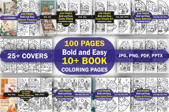 10 COLORING BOOK: A Versatile Resource for Creativity and Productivity