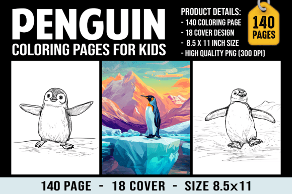 140 Cute Penguin Coloring Pages for Kids