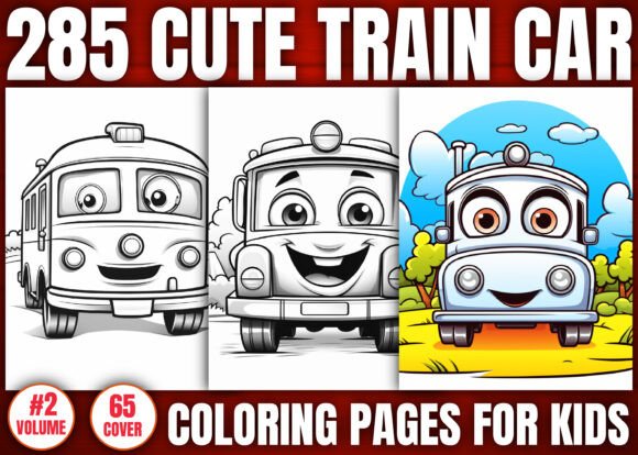 285 Cute Train Car Coloring Pages: A Journey of Creativity and Learning