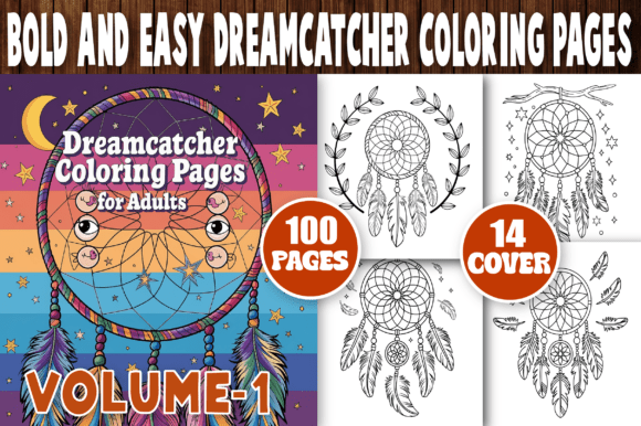 Bold and Easy Dreamcatcher Coloring Page: A Creative Escape for Adults