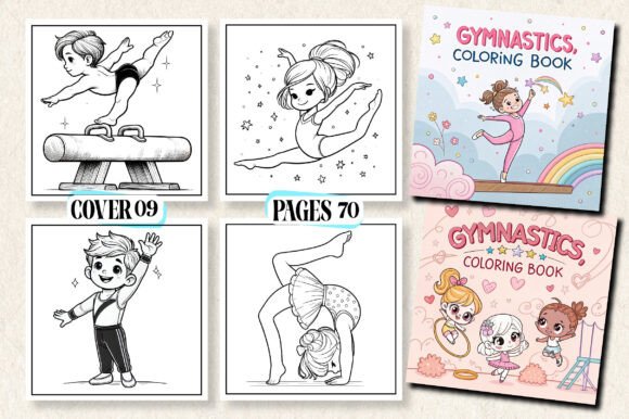 Bold Easy Gymnastics Coloring Books: A Creative Escape for All Ages