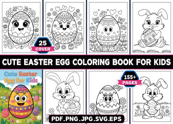 Cute Easter Egg Coloring Book for Kids – A Creative and Educational Resource