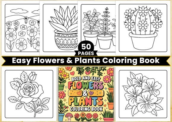 Easy Flowers Plants Coloring Book: A Strategic Tool for Creativity and Productivity