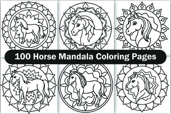 Horse Mandala Coloring Pages: A Creative Escape for Adults