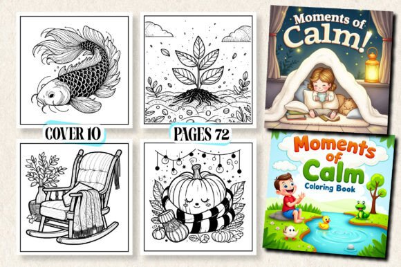 Moments of Calm Coloring Books