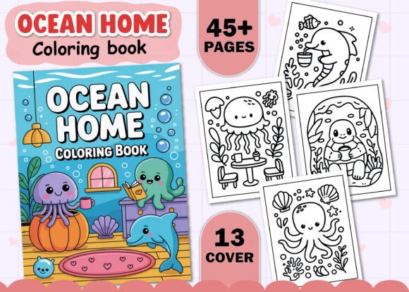Ocean Home Coloring Pages for Adults: A Creative Escape in a Digital Age