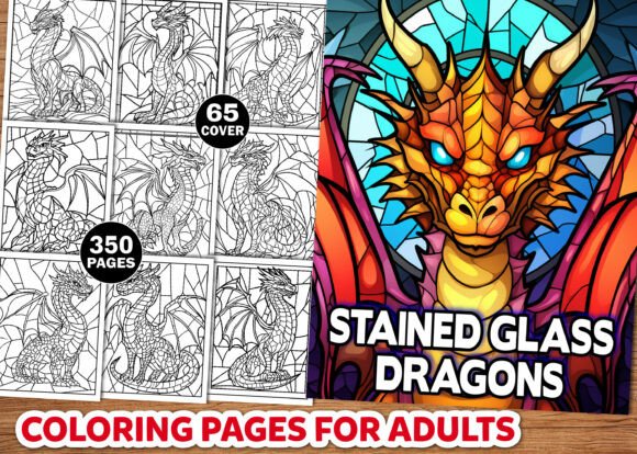 Stained Glass Dragons Coloring Pages Kdp: A Creative Escape for Modern Colorists