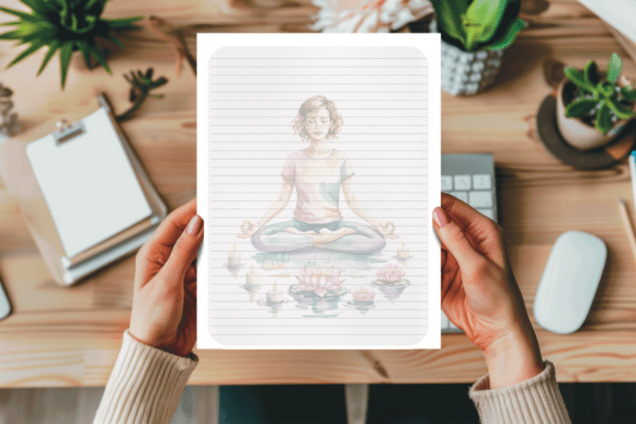 Stationary Paper Yoga Meditation Decor: Elevating Mindfulness Through Thoughtful Design