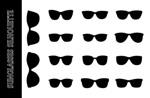 Sunglasses Silhouette Vector Collection: A Versatile Design Asset for Print and Digital Projects